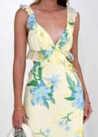 Brinley Maxi Dress - Lemon Floral